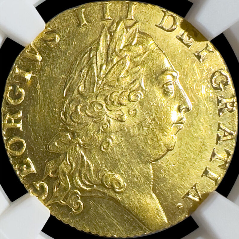 1791年 イギリス 英国 ジョージ3世 スペード ギニー 金貨 NGC MS62 - BeEraCoins NGC