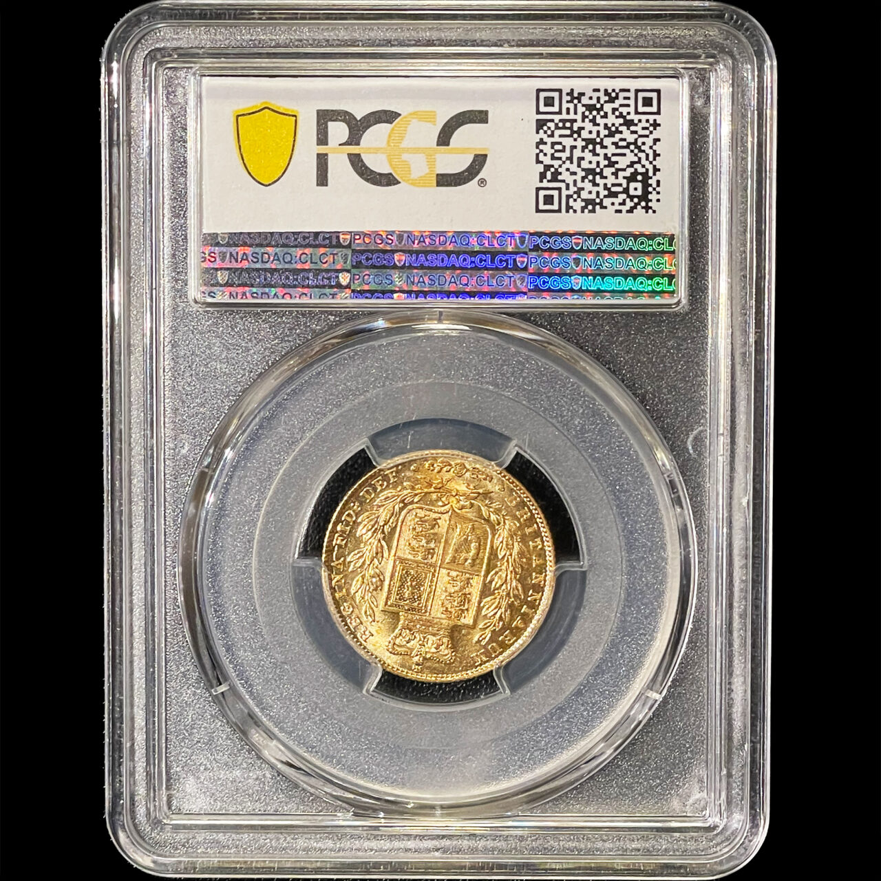 1847年 イギリス 英国 ヴィクトリア女王 1stスモール ヤングヘッド 紋章シールド ソブリン 金貨 PCGS MS61 - BeEraCoins  NGC