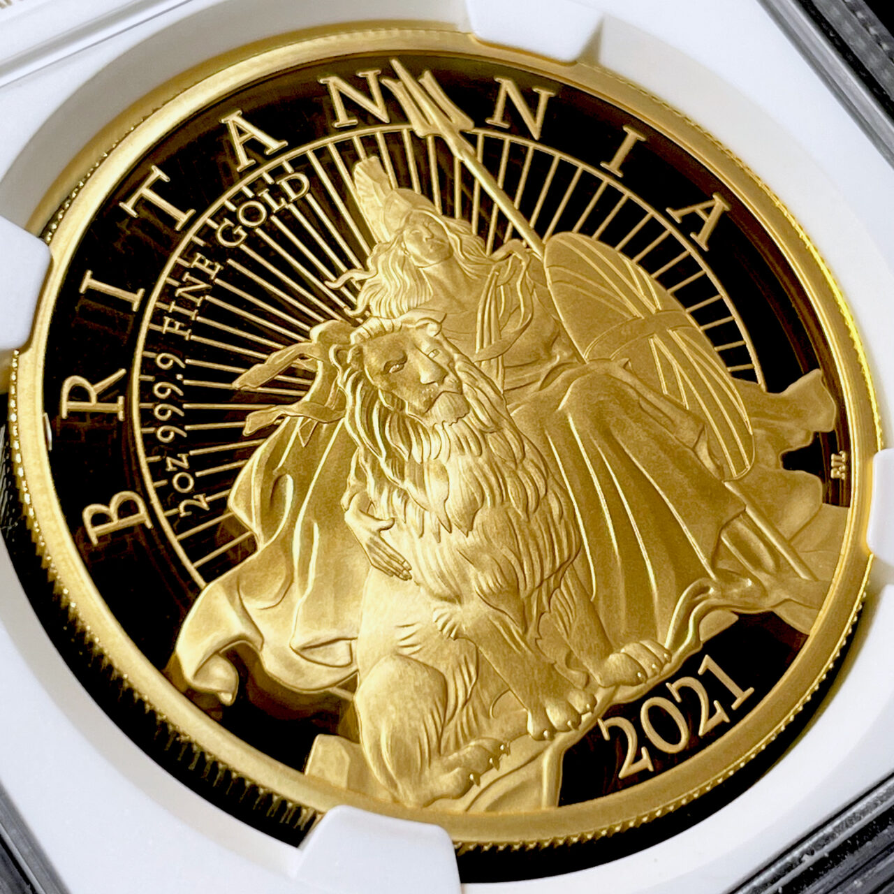 2021年 イギリス 英国 ブリタニアとライオン 2オンス 200ポンド 金貨 